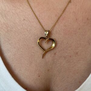 18k Gold Heart Pendant
